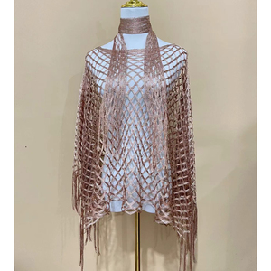 Scialle HZM-61184 donna 1920 anni lunghi scialli, scialli da sera in maglia lavorata a maglia per festa/matrimonio/formale/notte di Harlem - Product Image 3