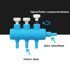 Válvula de Controle de Bomba de Ar para Aquário com Alavanca, Distribuidor de Mangueira de Oxigênio de Plástico para Tanque de Peixes - Product Image 6