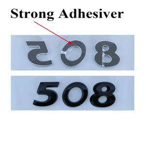 Letras y Números 3D ABS para Maletero Trasero de Coche 206 207 301 307 308 408 508, Adhesivo para <span class=keywords><strong>Peugeot</strong></span> - Product Image 3