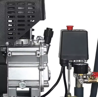 Compresseur d'air portable 50L 1,5 CV, lubrifié, petit, électrique, à entraînement direct, à piston, refroidissement par air, pour usage domestique