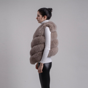 QIUCHEN QC8005 Natural Real fox <strong>Fur</strong> Vest <strong>Gilet</strong> <strong>for</strong> <strong>Women</strong> Girls Winter <strong>Fur</strong> Coat - Product Image 3
