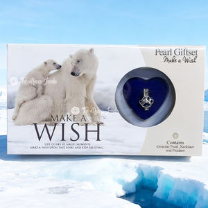 Muses Jewels Grosir <span class=keywords><strong>2026</strong></span> Seri Tema Beruang Kutub Alami AAAA Kotak Hadiah Fashion untuk Keluarga, Pembaptisan, Kalung Liontin Set dengan Pesan Cinta - Product Image 1