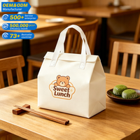 Sac isotherme non tissé pour livraison de repas, sac à déjeuner personnalisé, sac thermique réutilisable, sac de transport imperméable