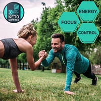 Belerketo — bonbons chaussons d'entraînement à base de parfum, huile MCT avec collagène physique et d'énergie mentale et mise au point du carburant sauvage à faible carpe collagène