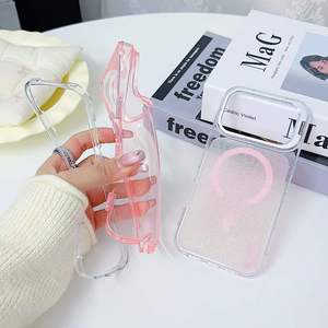 Fundas Forros 360 3 en 1 Transparentes Magnéticas con Brillo para <span class=keywords><strong>iPhone</strong></span> 18 17 16 15 <span class=keywords><strong>Pro</strong></span> <span class=keywords><strong>Max</strong></span> 17e <span class=keywords><strong>14</strong></span> 13 <span class=keywords><strong>Pro</strong></span> <span class=keywords><strong>Max</strong></span> - Product Image 3