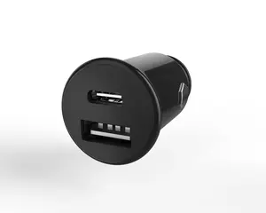 New arrivals universal dual port smart adapter car usb type c 24w 27w fast car charger for phone charger