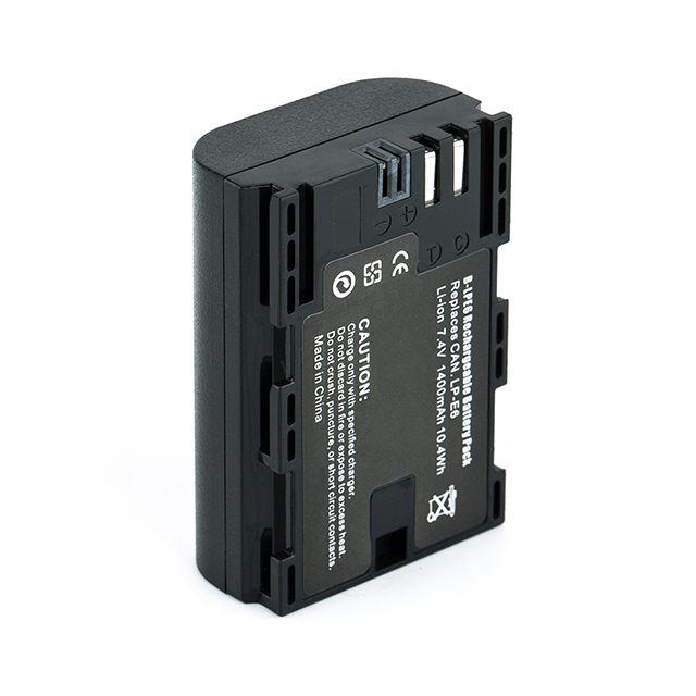 1400mAh 7.4V Lithium Battery LP-E6 for Camera Rechargeable TPF Brand in Stock with 12-Month Warranty