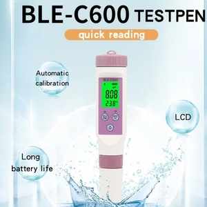 ปากกาวัดคุณภาพน้ำ 7 in 1 รุ่น BLE C-600 เครื่องวัดความเค็ม PH/TDS/EC/ORP/SG ไฮโดรมิเตอร์ PH รับผลิตแบบ OEM ODM - Product Image 4