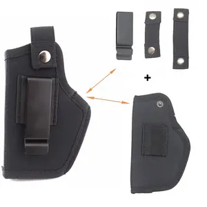 Étui tactique dissimulé pour pistolet, clips de ceinture universels en nylon IWB à l'intérieur du sac porte-pistolet avec pochette pour magazines