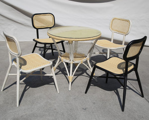Fabricante de China contra <span class=keywords><strong>la</strong></span> decoloración de mimbre de Mesas Para <span class=keywords><strong>restaurante</strong></span> de comida rápida Mesa <span class=keywords><strong>Redonda</strong></span> de comedor - Product Image 4