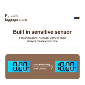 배터리 전원이있는 디지털 교수형 여행 가방 저울 휴대용 휴대용 계량 기계 - Product Image 6