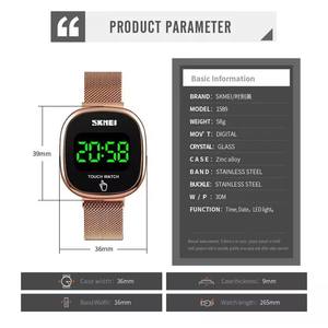 Reloj Skmei 1589 con Luz LED, Fecha y Pantalla Digital, Reloj de Pulsera de Acero Inoxidable, Reloj Deportivo Digital Inteligente para Hombre y Mujer - Product Image 5