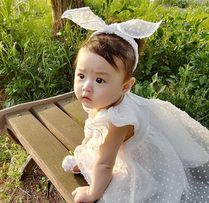 Hongbo Summer Baby Girl Dress Lovely da <span class=keywords><strong>6</strong></span> a 9 <span class=keywords><strong>mesi</strong></span> gonna senza maniche in mussola di garza di puro cotone - Product Image 2