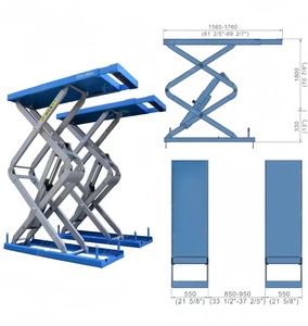 Hội Thảo 1800Mm 4000Kg Cắt Kéo Xe Nâng Thủy Lực Xe Cắt Kéo Nâng Máy CE Chứng Minh 4T Cắt Kéo Thang Máy - Product Image 3
