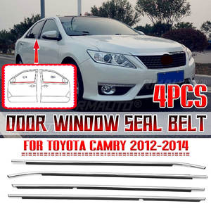 4pcs Car <b>Weatherstrips</b> Window Sealing Strips for Toyota Camry 2006-2014 Door Window Seal Rubber Trim Belt Weather Strips - Product Image 1