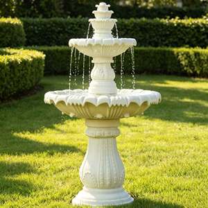 <span class=keywords><strong>Fontaine</strong></span> d'eau de jardin en résine européenne, <span class=keywords><strong>fontaine</strong></span> cascade blanche d'extérieur, sculpture pour jardin de villa, entrée d'hôtel - Product Image 1