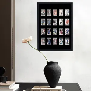 Wooden Sports Card Display Frame <b>Shadow</b> <b>Box</b> Wall Hanging for PSA Graded Trading Cards Collection Dustproof Acrylic Cover - Product Image 3