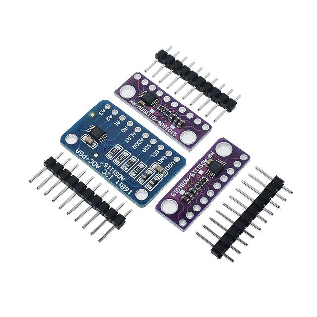 16 Bit I2C ADS1115 ADS1015 Module ADC 4 Channel with Pro Gain Amplifier 2.0V to 5.5V