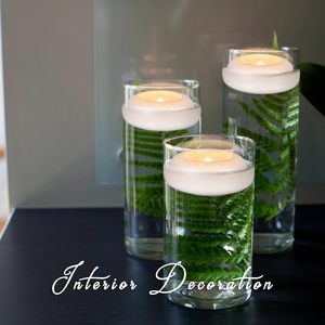 Bougies LED sans flamme, veilleuses romantiques flottantes pour piscine, décoration pour mariages et fêtes - Product Image 2