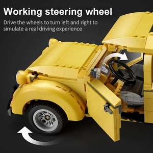 C61026 cada 1238ชิ้นเมือง RC ย้อนยุคคลาสสิกกีฬาบล็อกอาคารรถสปอร์ตทางเทคนิคผู้สร้างรีโมทคอนโทรลรถแข่งของเล่น - Product Image 5