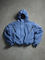 Blouson Bomber Unisexe Personnalisé Hiver Imprimé Carreaux Intégral Imperméable en Toile Fine avec Fermeture Éclair Avant
