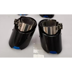 Terminali di Scarico in Fibra di Carbonio e Titanio Bruciato per BMW M3 G80 M4 G82 G83 M2 G87 G8X 2021+ 4 Pezzi Terminali M in Fibra di Carbonio Blu L&R - Product Image 6