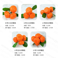 Perlengkapan pesta dan acara buah palsu buatan, boneka jeruk jeruk Mandarin untuk dekorasi taman
