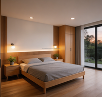 Villa de design préfabriquée, maison modulaire en acier léger, maison de luxe en conteneur préfabriqué, villas préfabriquées à vendre