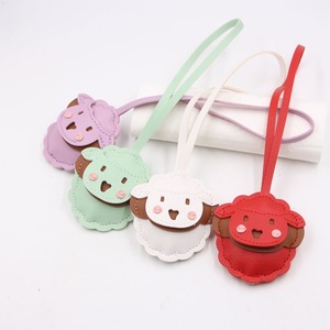 Hot Good Quality Leather Sheep <b>Keychains</b> Animals Leather Key Chains Luxury Fashion Keyrig Pendants for Bag Decoration - Product Image 1
