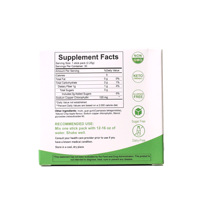 OEM Poudre de Chlorophylle Extra Forte en Sachets Individuels 30 unités Saveur Pomme Croustillante Fibre Prébiotique Complément Alimentaire Quotidien pour l'Équilibre Intestinal