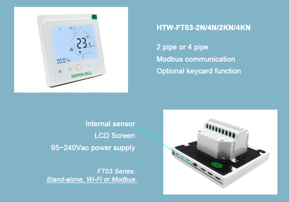 Termostato Smart WiFi FCU de forma ovalada habilitado para Alexa para  termostato fan coil