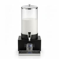 Distributeur de boissons numérique électrique avec affichage, chaud et froid, en acier inoxydable, pour jus et lait, idéal pour hôtels, restaurants et buffets