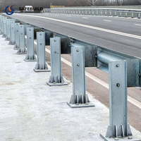 Barrière de sécurité routière en acier Q235 galvanisé à chaud, type W, résistante aux impacts, kit EN1317 AASHTO M180, qualité industrielle, pour bord de route