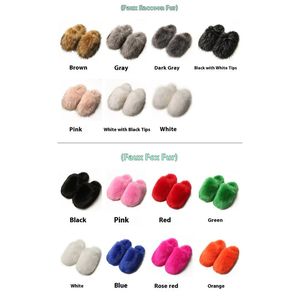 Chaussons d'intérieur/extérieur de luxe en fausse <span class=keywords><strong>fourrure</strong></span> léopard pour femme, grande taille, moelleux, pour chambre, hiver, personnalisables, vente en gros - Product Image 4