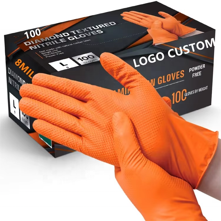 Disposable 6mil 8 Mil Black Orange