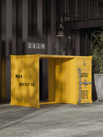 Conteneur de bureau multifonctionnel durable de style industriel Table d'étude d'ordinateur en fer forgé pour l'écriture de travail Matériau métallique