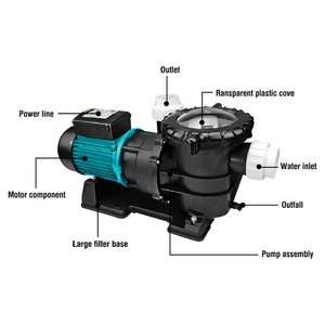 Hồ bơi Máy bơm nước điện Bomba de Agua/1.5HP hồ bơi Máy bơm nước Spa - Product Image 2