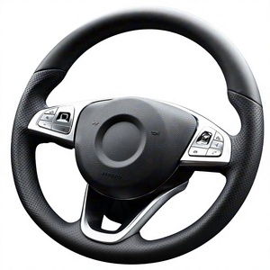 Autocollants pour boutons de volant Mercedes-Benz, ensemble de 8 pièces argentées, garniture décorative adhésive en ABS pour W213 classe E 2016-2018 - Product Image 4