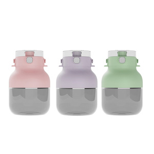 Smart Mini Juicer Cup 4 Blade Stainless Steel Portable <b>Wireless</b> Rechargeable Fruit Juice Maker With Dual Lid For Fresh Smoothie - Product Image 2