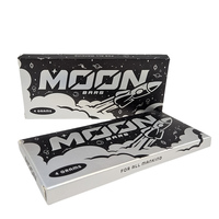 Boîte de chocolat biodégradable de haute qualité, surface mate, estampage à chaud argenté, gaufrage UV, pour emballage de bonbons énergétiques Moon