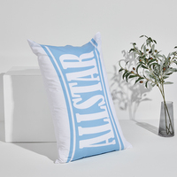 Taie d'oreiller en coton 100% imprimée, logo par sublimation, housse de coussin avec style de sac ouvert