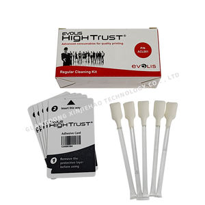 <span class=keywords><strong>Kit</strong></span> <span class=keywords><strong>de</strong></span> <span class=keywords><strong>nettoyage</strong></span> régulier original <span class=keywords><strong>Evolis</strong></span> ACL001 pour imprimante <span class=keywords><strong>de</strong></span> cartes d'identité Primacy2 <span class=keywords><strong>Primacy</strong></span> Zenius Elypso EDIKIO FLEX DUPLEX - Product Image 1