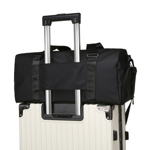 Sac à dos grande capacité pouvant s'adapter à une poignée de chariot, sac de voyage avec compartiment à chaussures indépendant, sac à dos de natation - Product Image 4