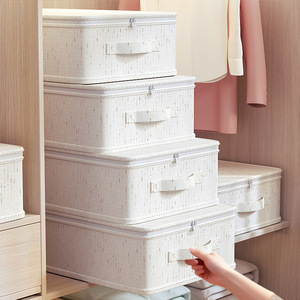 Clothing Organizer Storage <b>Box</b> Rectangle <b>Wardrobe</b> Visible Fabric Thickened Standing Type CX1197 Winter 2025 Made in Zhejiang - Product Image 3