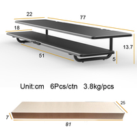 Organiseur de bureau à 2 niveaux, support de moniteur, pour ordinateur portable, support avec hub usb, polyvalent