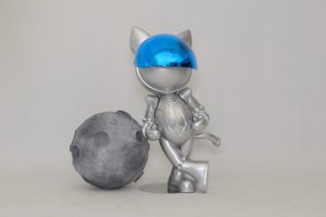 Gigante de resina decorativa de fibra de vidrio a la venta escultura de oso de fibra de vidrio roja escultura de astronauta hookah bar - Product Image 6
