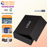 Boîte cadeau de luxe 2026 XP OEM avec couvercle à fermeture magnétique rigide, base en velours, incrustation en feuille d'or, emballage personnalisé, boîte cadeau en papier kraft