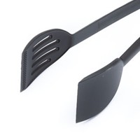 Tomatto Italiaanse fabrieksdirecte eco-vriendelijke ergonomische zwarte PA6 1-delige salade tang set keukenhulp voor serveren