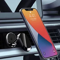 Vente en gros 2024, vente chaude, support de téléphone portable magnétique pour tableau de bord de voiture en alliage d'aluminium, rotation à 360 degrés, réglable, pliable, flexible, bureau
