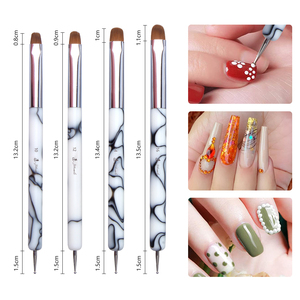 Pincel <span class=keywords><strong>de</strong></span> diseño para <span class=keywords><strong>uñas</strong></span>, arte francés <span class=keywords><strong>de</strong></span> alta gama, marta cibelina acrílica, pelo Kolinsky, <span class=keywords><strong>2022</strong></span> - Product Image 6